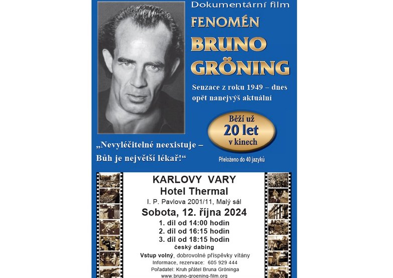 PROMÍTÁNÍ FILMU FENOMÉN BRUNO GRÖNING