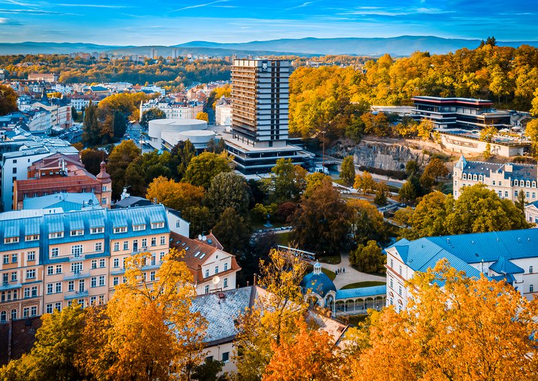 Herbstlich buntes Karlsbad