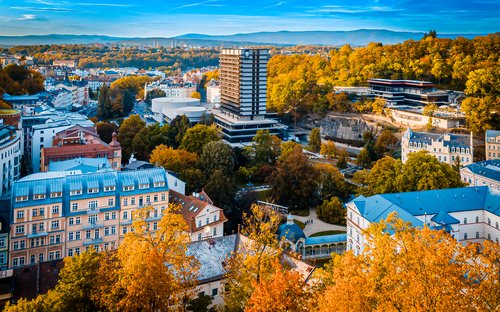 Herbstlich buntes Karlsbad